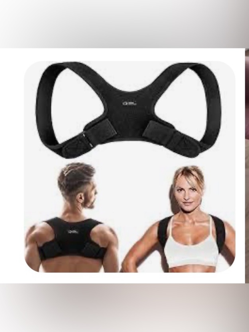 NWT Monta Health Posture Corrector 5-in-1 Back Support Brace